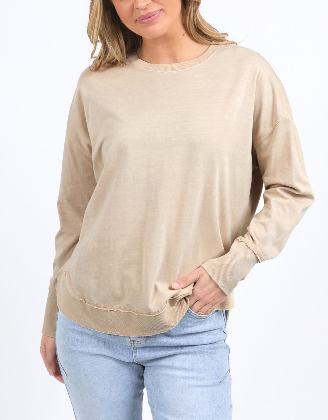 foxwood-farrah-long-sleeve-oatmeal-womens-clothing