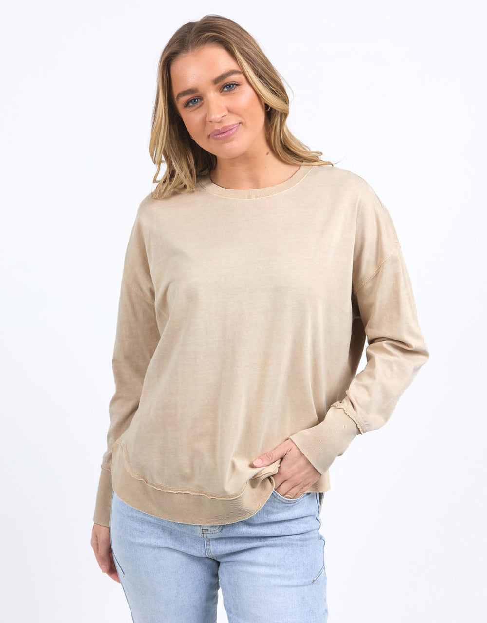 foxwood-farrah-long-sleeve-oatmeal-womens-clothing