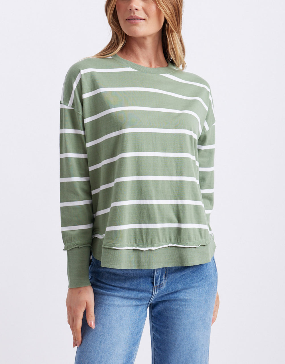 foxwood-farrah-stripe-long-sleeve-sage-white-stripe-womens-clothing