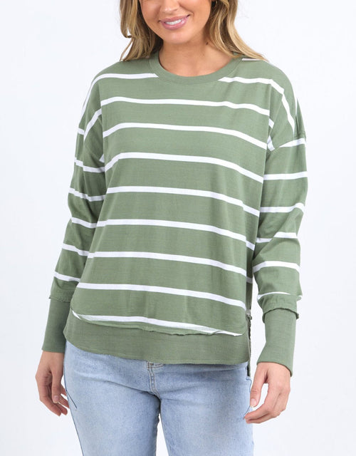 foxwood-farrah-stripe-long-sleeve-sage-white-stripe-womens-clothing