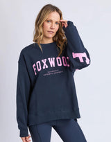 foxwood-interval-crew-navy-with-neon-pink-womens-clothing