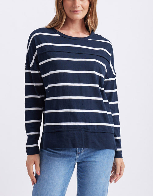 foxwood-jayne-stripe-throw-on-top-navy-white-stripe-womens-clothing