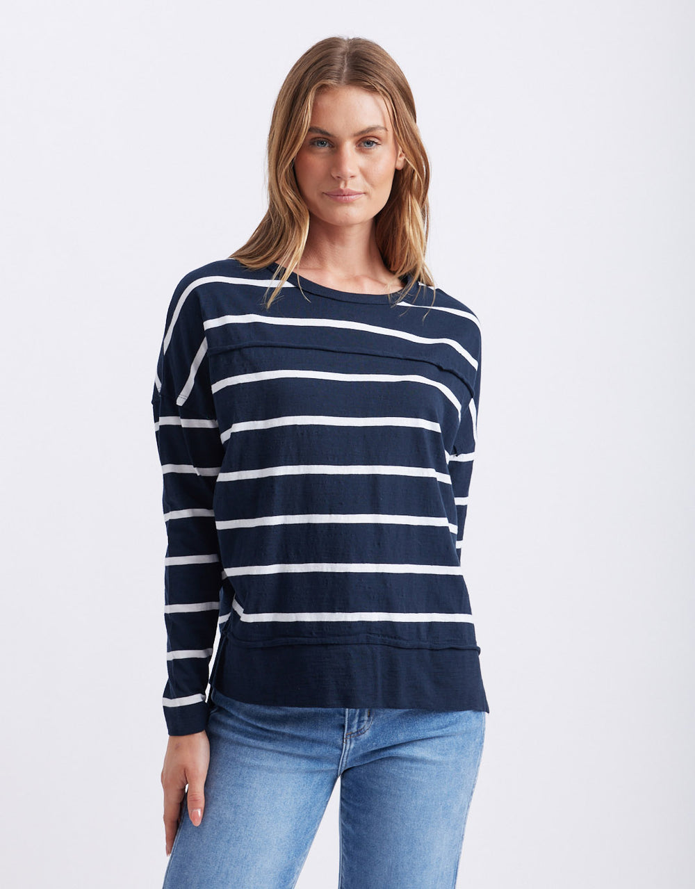 foxwood-jayne-stripe-throw-on-top-navy-white-stripe-womens-clothing