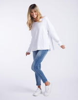 Foxwood - Jayne Throw On Top - White - White & Co Living Jumpers