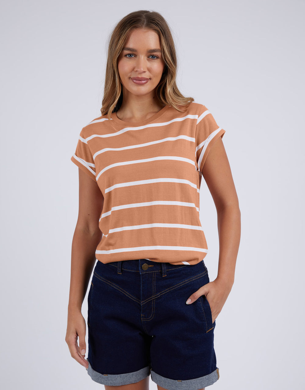 foxwood-manly-stripe-tee-clay-womens-clothing