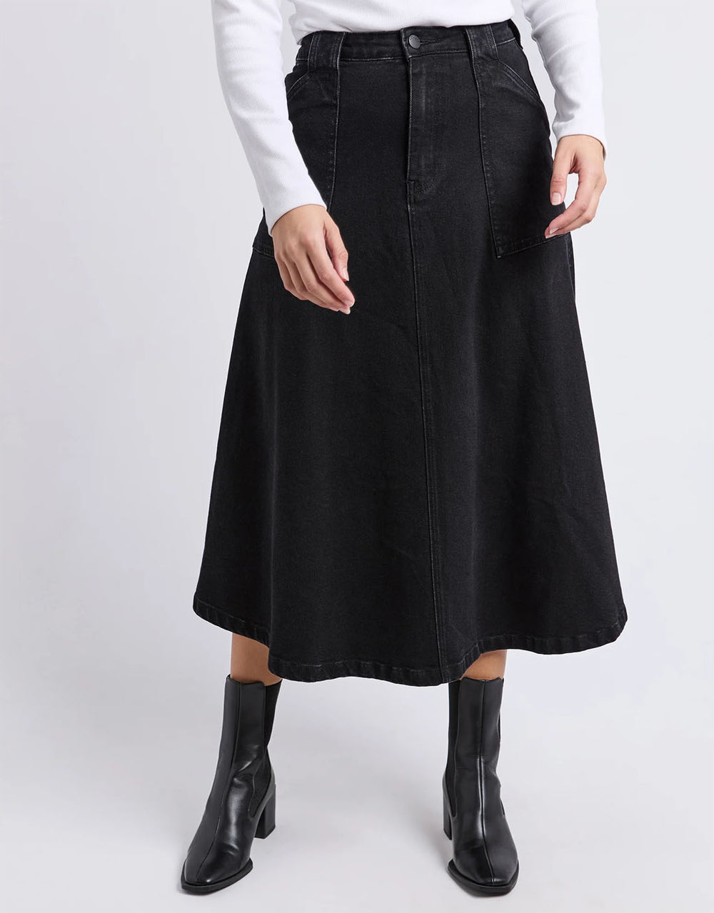 foxwood-potter-skirt-washed-black-womens-clothing