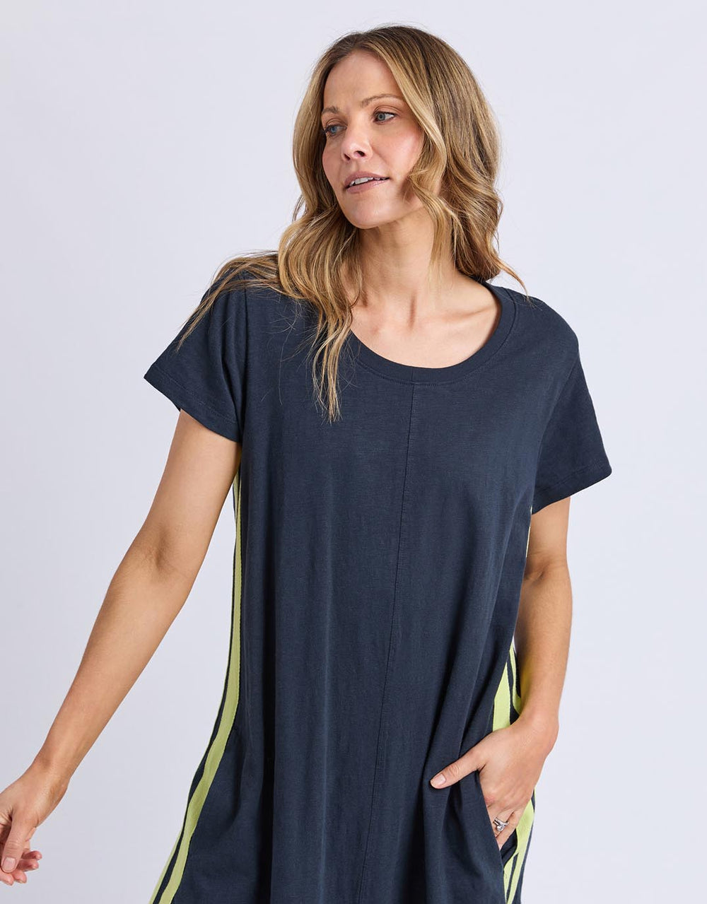foxwood-recovery-dress-navy-neon-lemon-womens-clothing