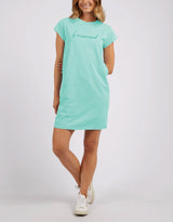 foxwood-signature-embroidery-tee-dress-neon-mint-womens-clothing