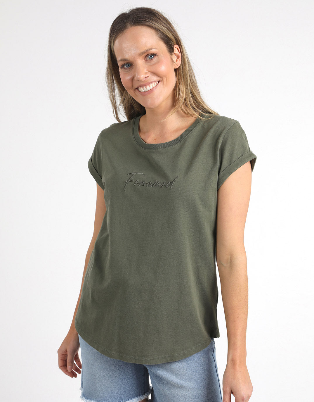 foxwood-signature-tee-khaki-womens-clothing