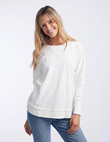 Foxwood - Simplified Crew - Ecru - White & Co Living Jumpers