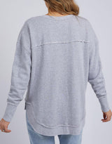 Foxwood - Simplified Crew - Grey Marle - White & Co Living Jumpers