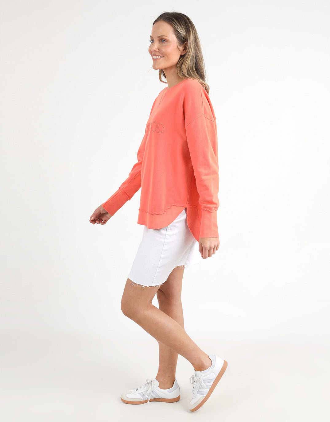 foxwood-simplified-crew-neon-peach-womens-clothing