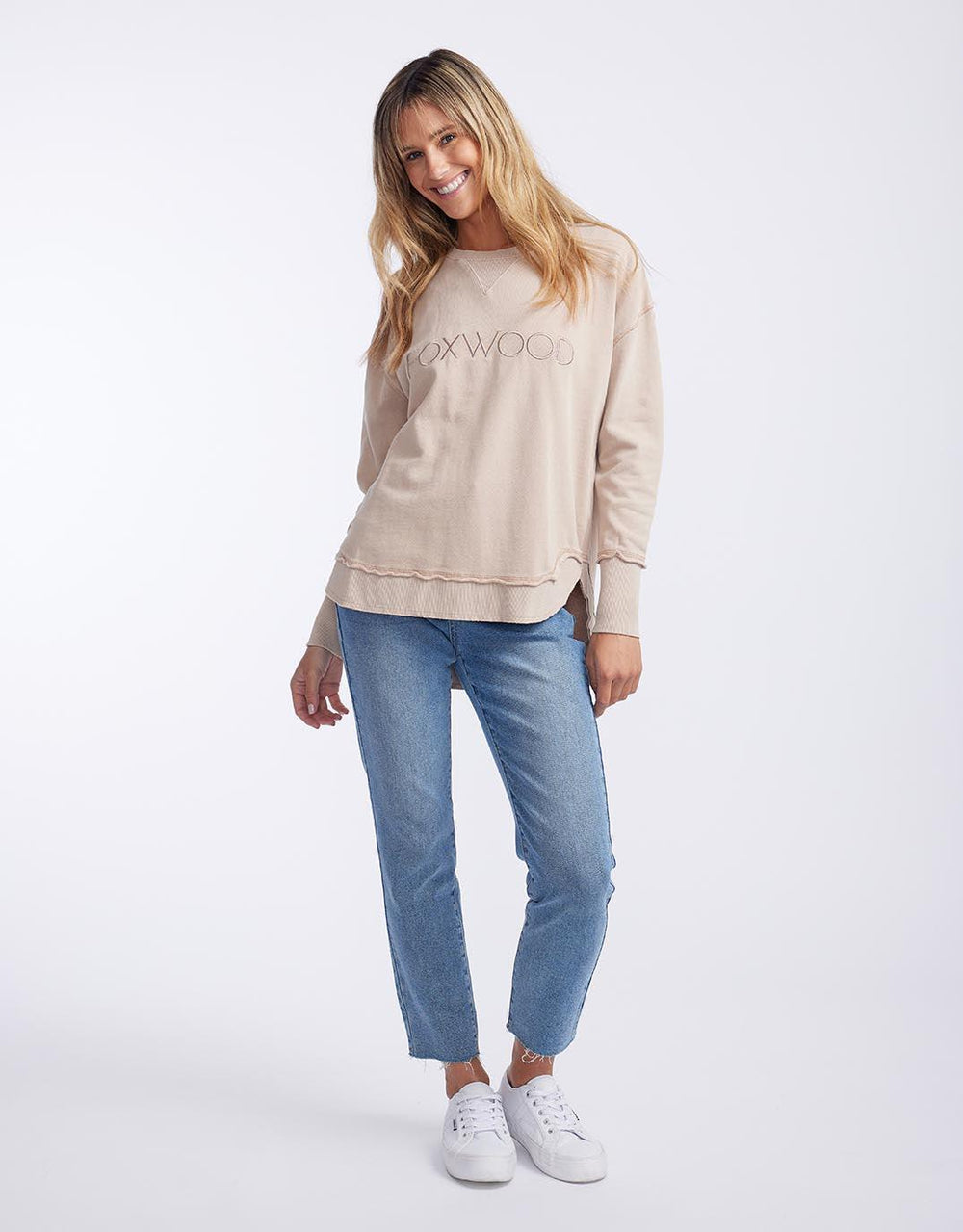 Foxwood - Simplified Crew - Oatmeal - White & Co Living Jumpers