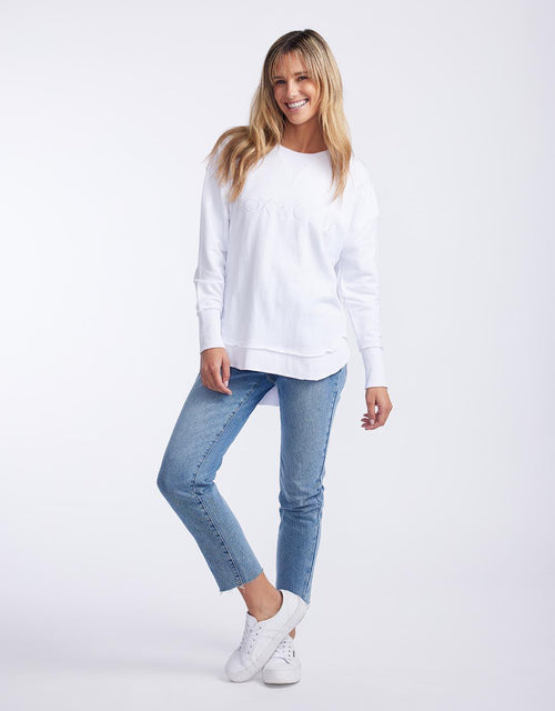 Foxwood - Simplified Crew - White - White & Co Living Jumpers