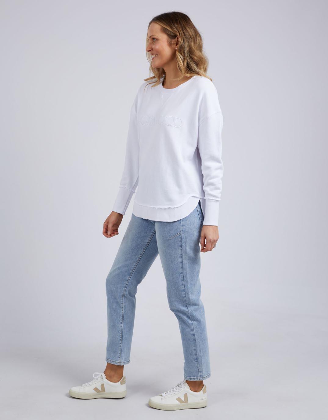 Foxwood - Simplified Crew - White - White & Co Living Jumpers