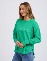 foxwood-simplified-metallic-crew-green-womens-clothing