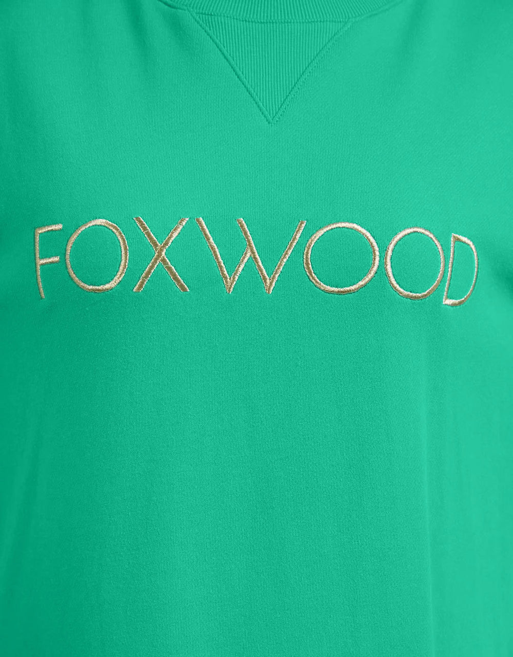 foxwood-simplified-metallic-crew-green-womens-clothing