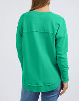 foxwood-simplified-metallic-crew-green-womens-clothing