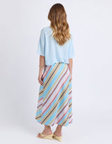 Sundown Stripe Skirt - Blue