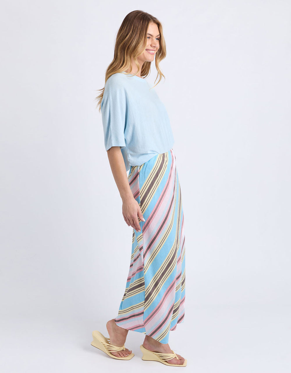 Sundown Stripe Skirt - Blue