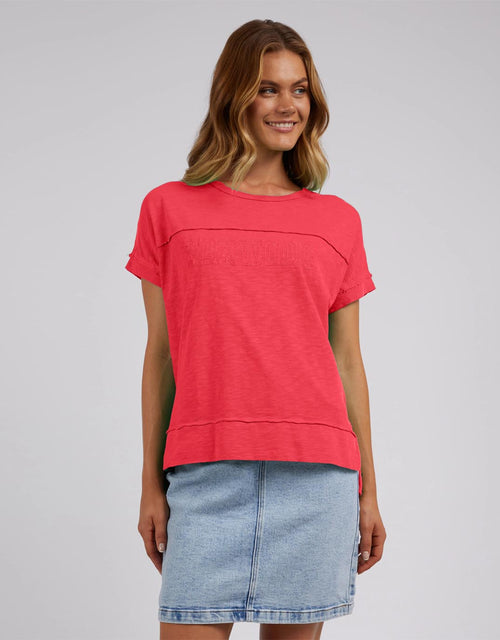Throw On Short Sleeve Tee - Red