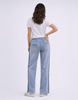 Glam Track - Navy Stripe Jean