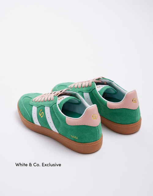 Parallel Suede Sneakers - Green/Pink
