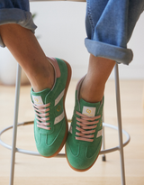 Parallel Suede Sneakers - Green/Pink
