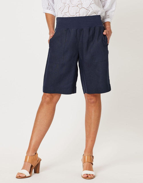 Gordon Smith - Jersey Waist Short - Navy - White & Co Living Shorts
