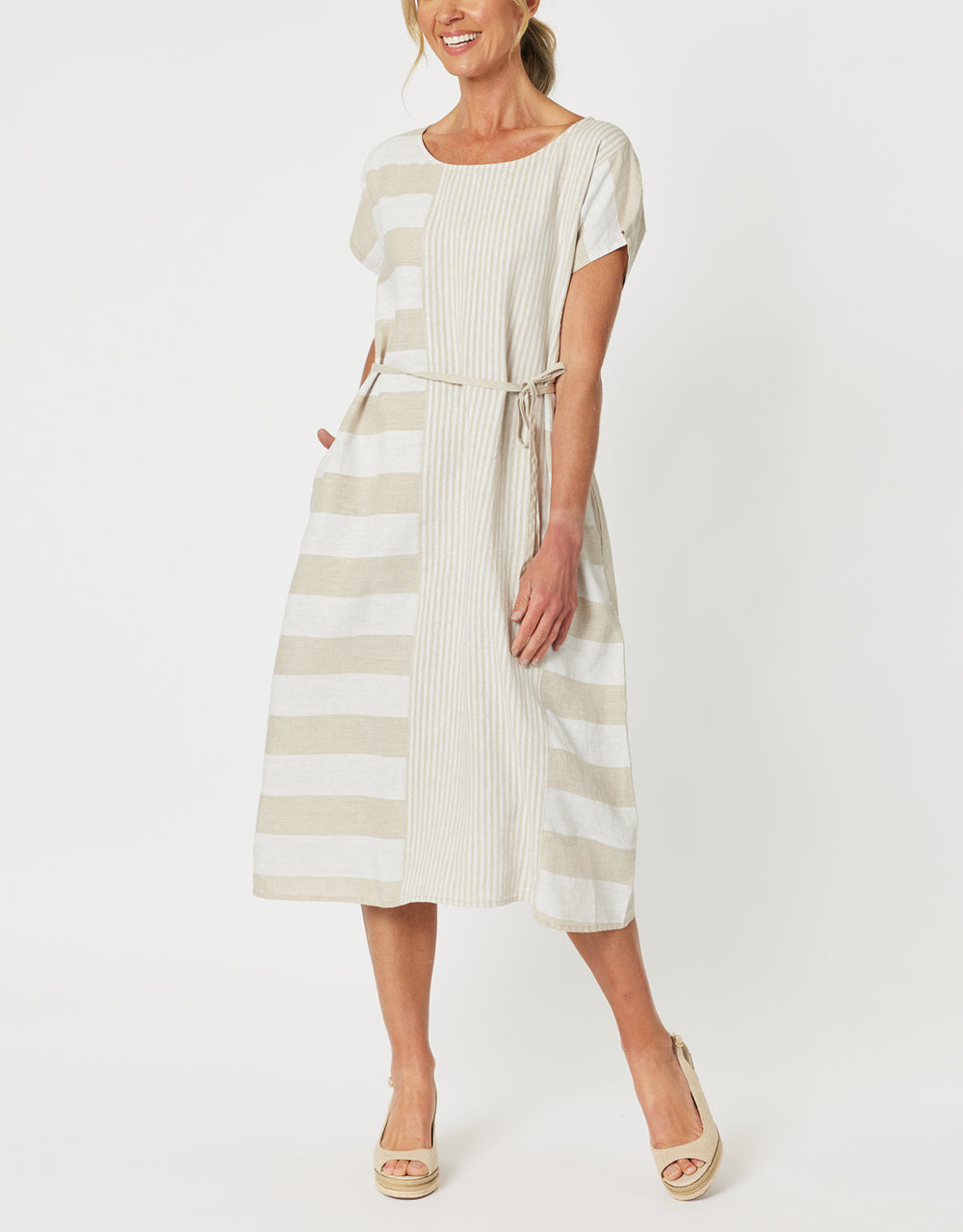 gordon-smith-patio-stripe-midi-dress-natural-womens-clothing