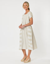 gordon-smith-patio-stripe-midi-dress-natural-womens-clothing