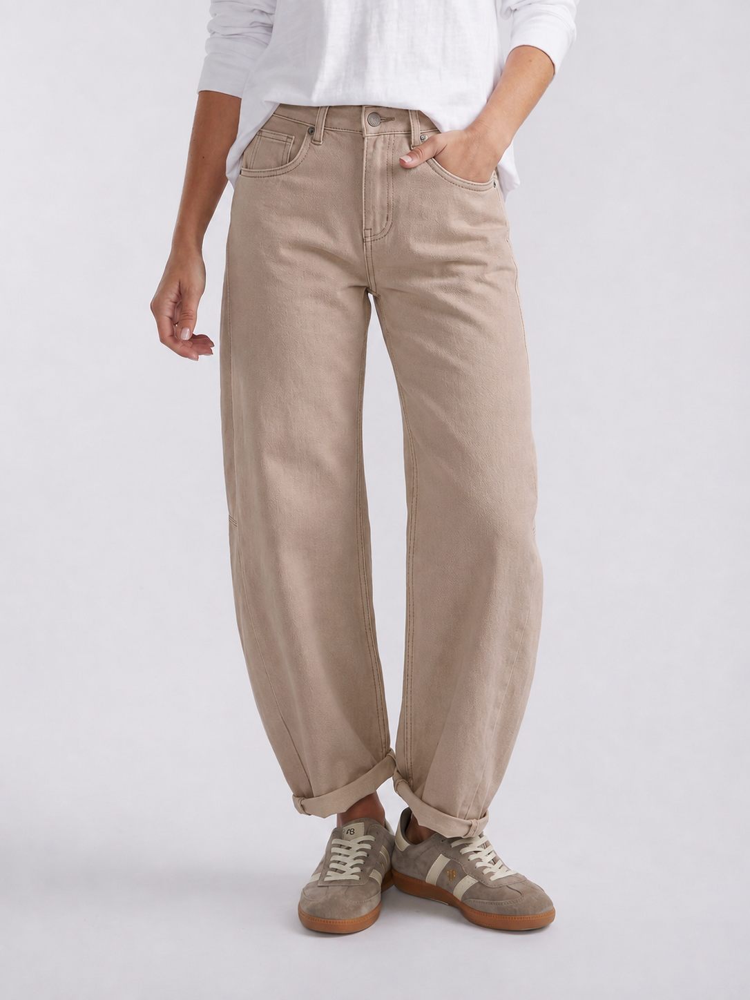 Idaho Barrel Jean - Beige