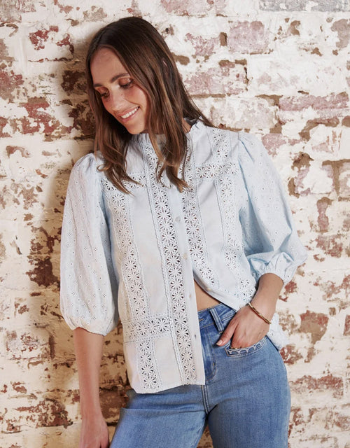 Isabella Shirt - Powder Blue