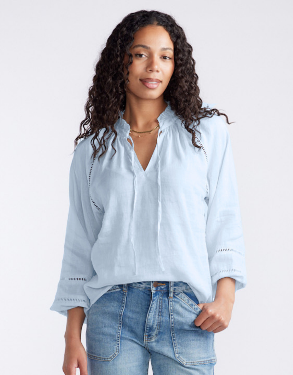 Isabelle Blouse - Ice Blue