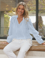 Isabelle Blouse - Ice Blue