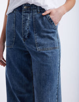 Frankie Wide Leg Jeans - Mid Wash