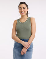 italian-star-senza-singlet-khaki-womens-clothing