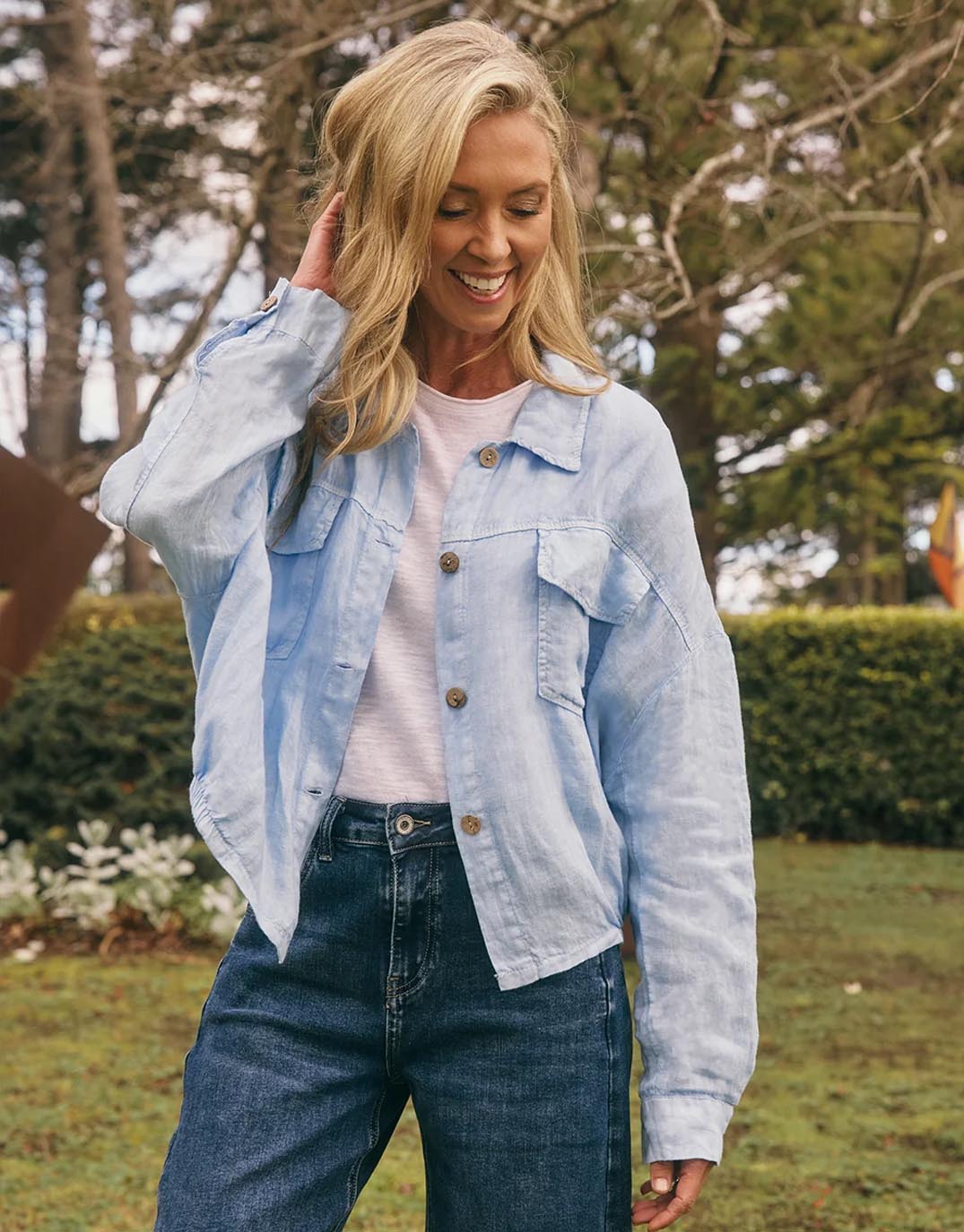 Weekender Jacket - Soft Blue