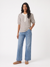 Jacqueline Top - Chocolate/White Stripe