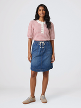 Jacqueline Top - Red/White Stripe