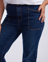 Jayne Wide Leg Jean - Indigo