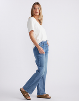 The Jean Jogger - Mid Wash
