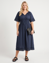 Juna Dress - Navy