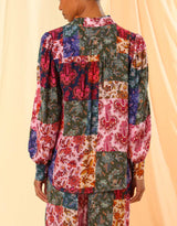 kachel-charlotte-lapel-blouse-mosaic-paisley-womens-clothing