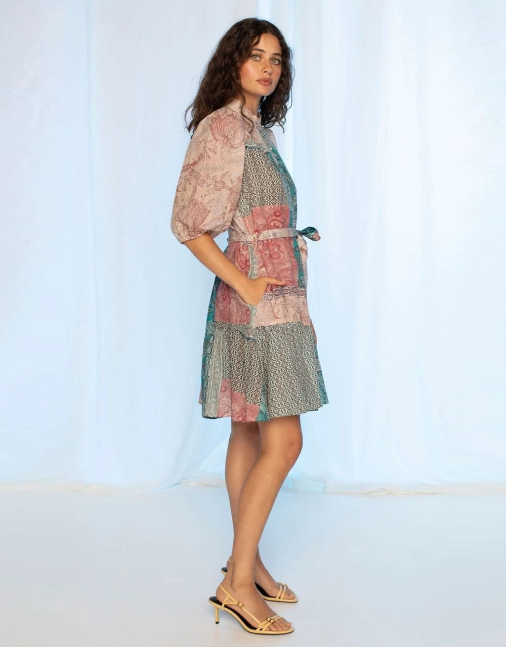 kachel-holly-mini-dress-paisley-mosaic-womens-clothing