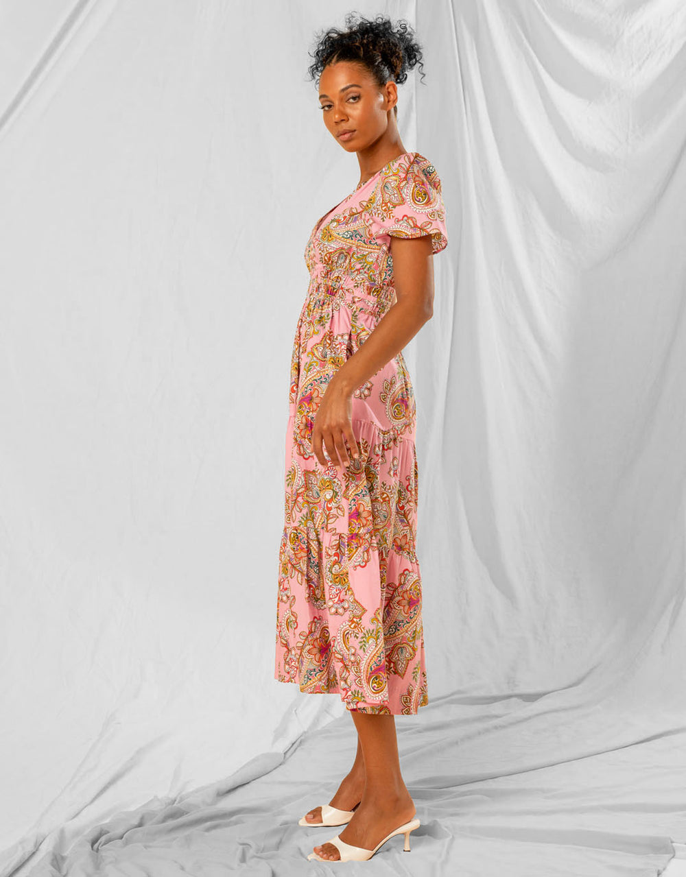 Sally Dress - Rosa Paisley