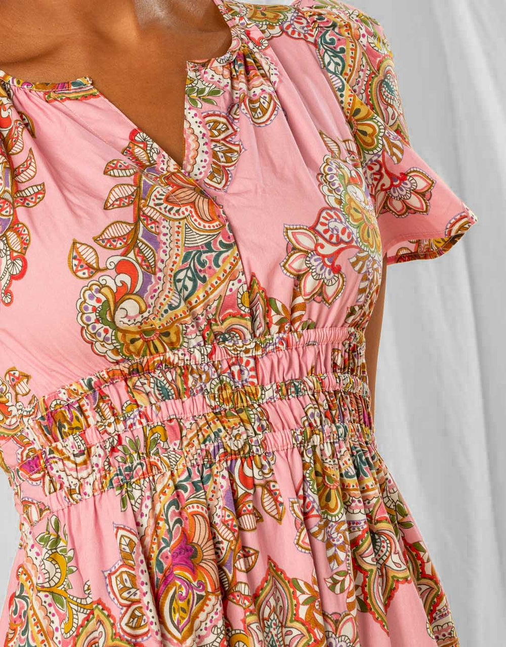 Sally Dress - Rosa Paisley