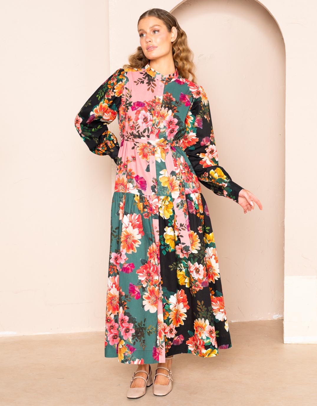 kachel-sherri-midi-dress-multi-womens-clothing