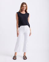 Celeste Wide Leg Jeans  - Snow White