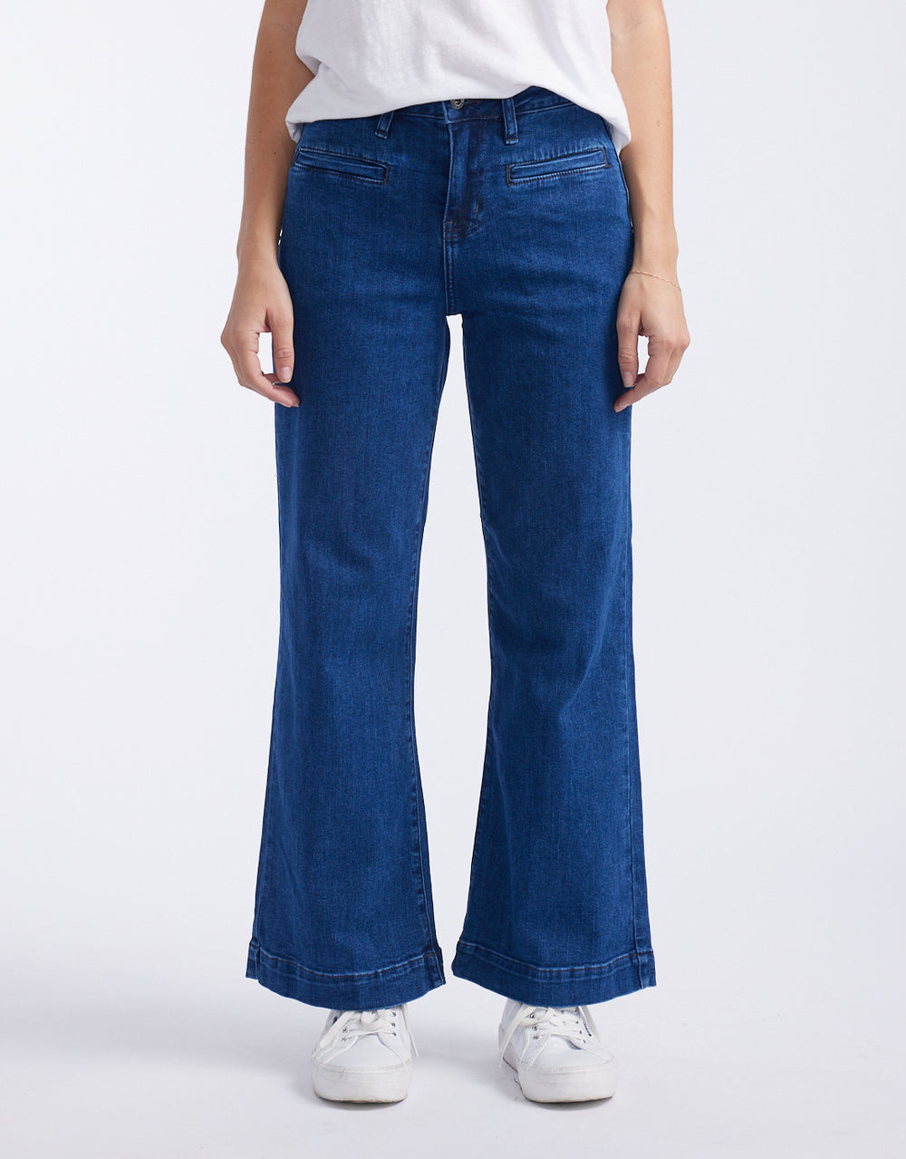 Kireina - Freya Jeans - Mid West Blue - White & Co Living Jeans